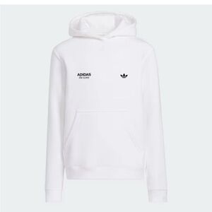 Adidas Originals Graphics Hoodie Pullover Sweatshirt White Black LF2766 Size